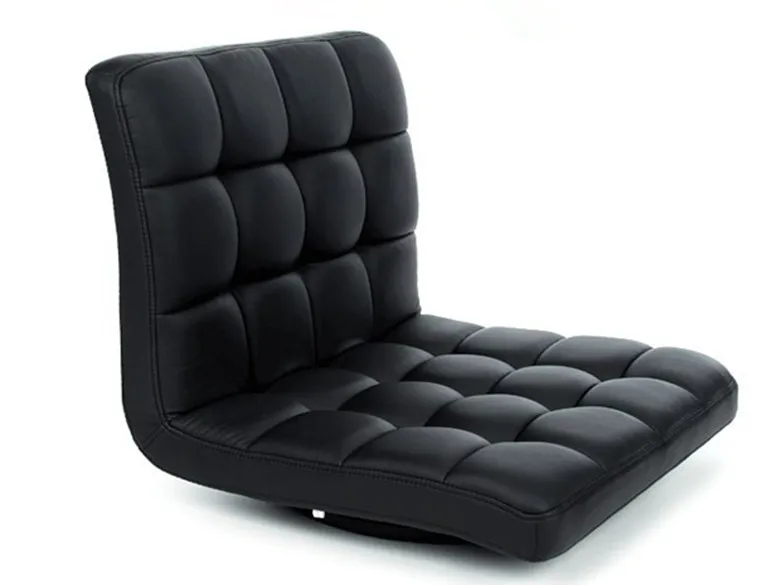 

Leather Chair 360 Degree Swivel Living Room Furniture Meditation Seat Japanese Style Tatami Zaisu Floor Legless Chair Design