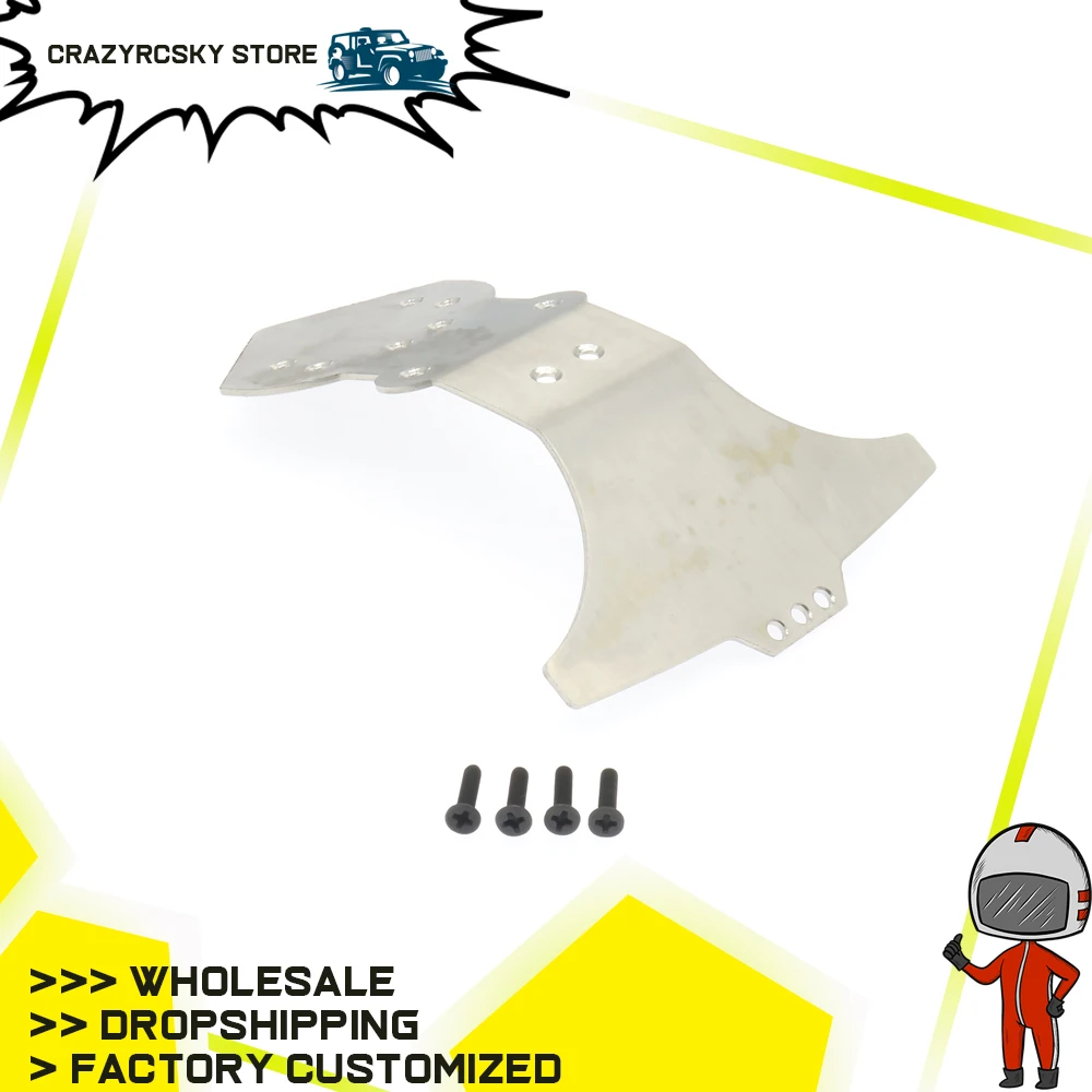 1 шт. RCAWD Нержавеющая сталь передний бампер пластина для Rc хобби модель