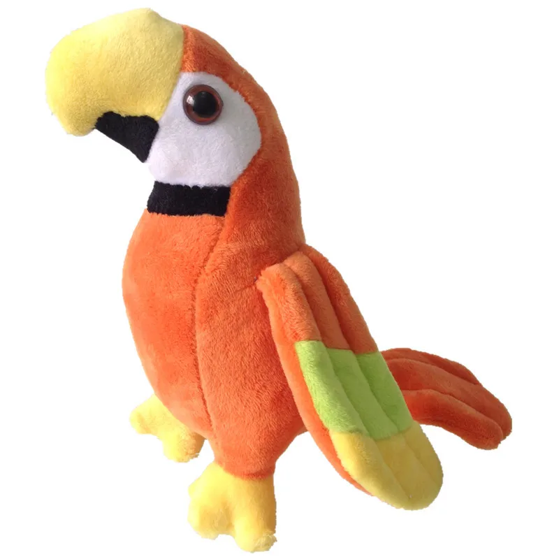 Orange Милый Попугай, плюшевый попугай, попугаи, плюшевые игрушки, детские куклы, 20 см - Цвет: Orange