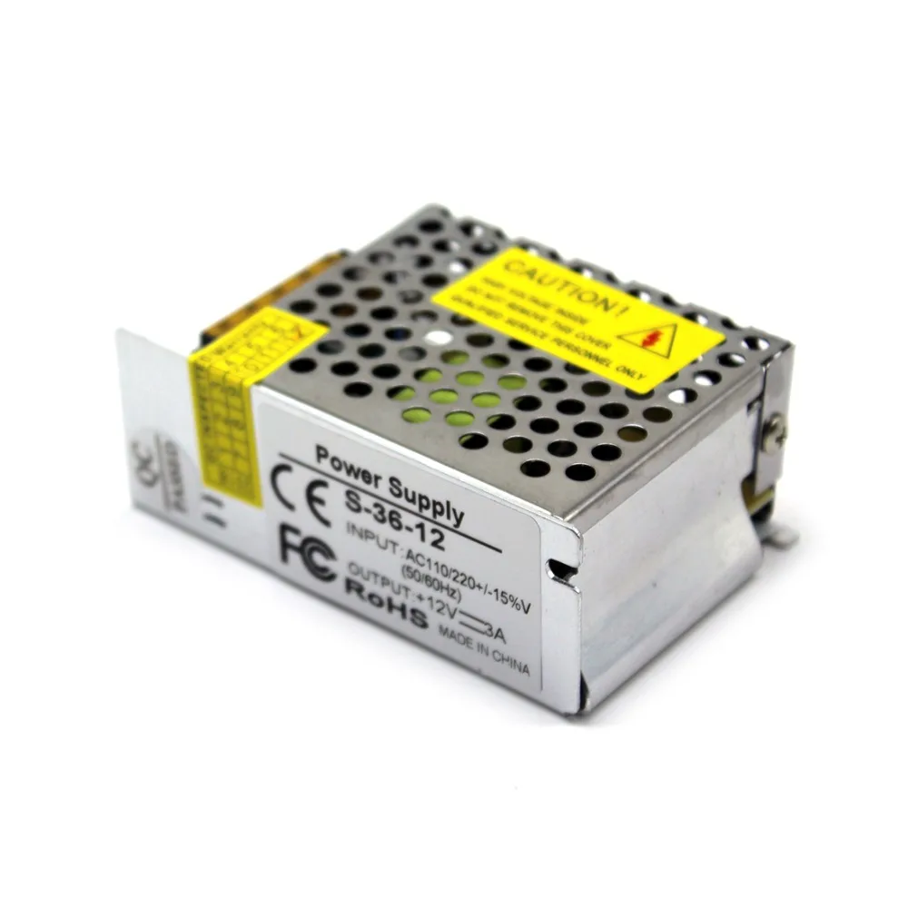 Импульсный источник питания DC12V 3A 36 Вт трансформатор освещения 220 в 12 В Источник