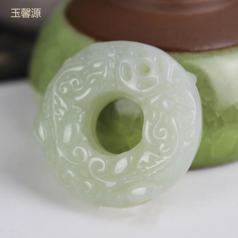 Подвески и ожерелья из натурального нефрита Hetian ручная работа амулет на удачу с