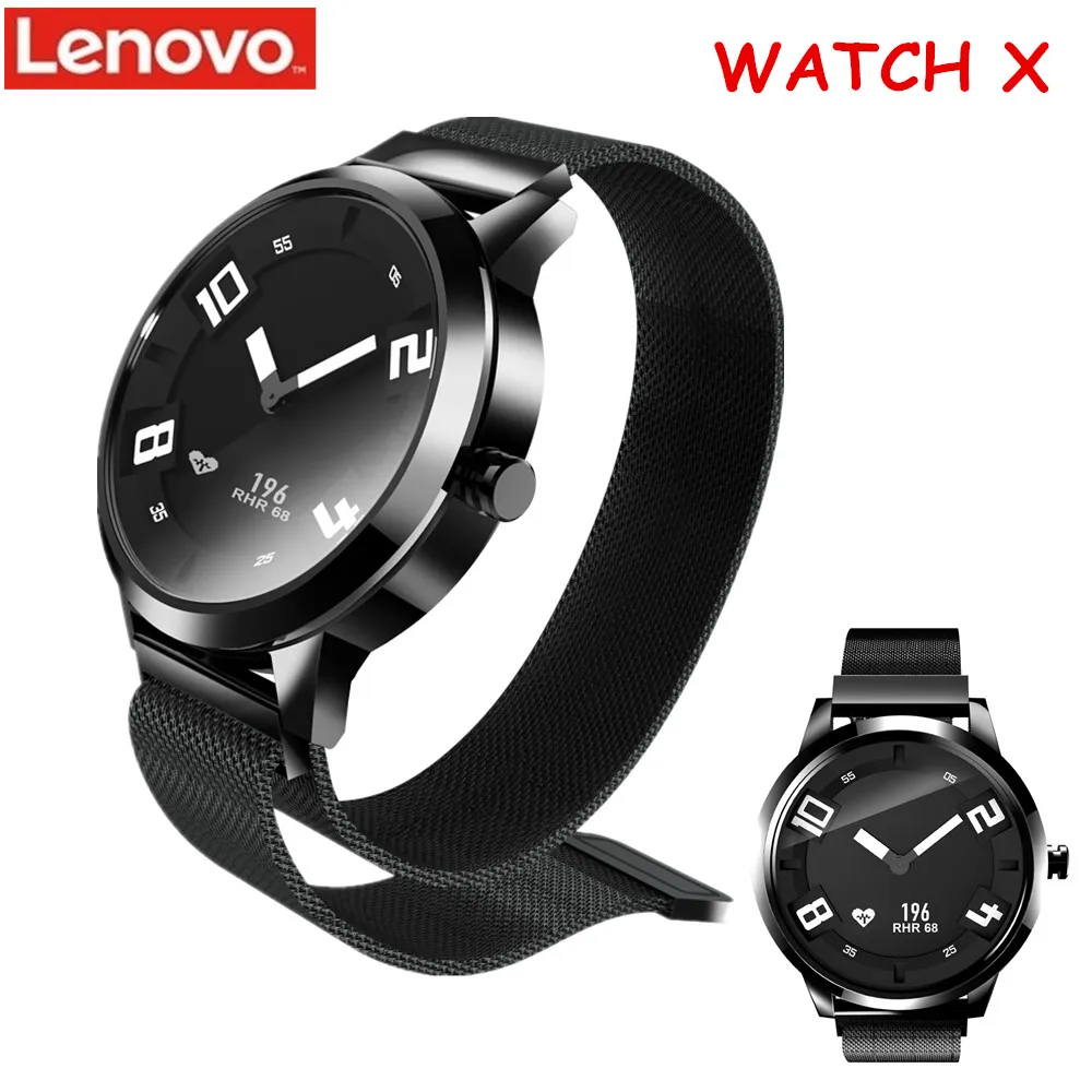 Lenovo Watch X умные часы для мужчин Bluetooth водонепроницаемые монитор сердечного ритма 45