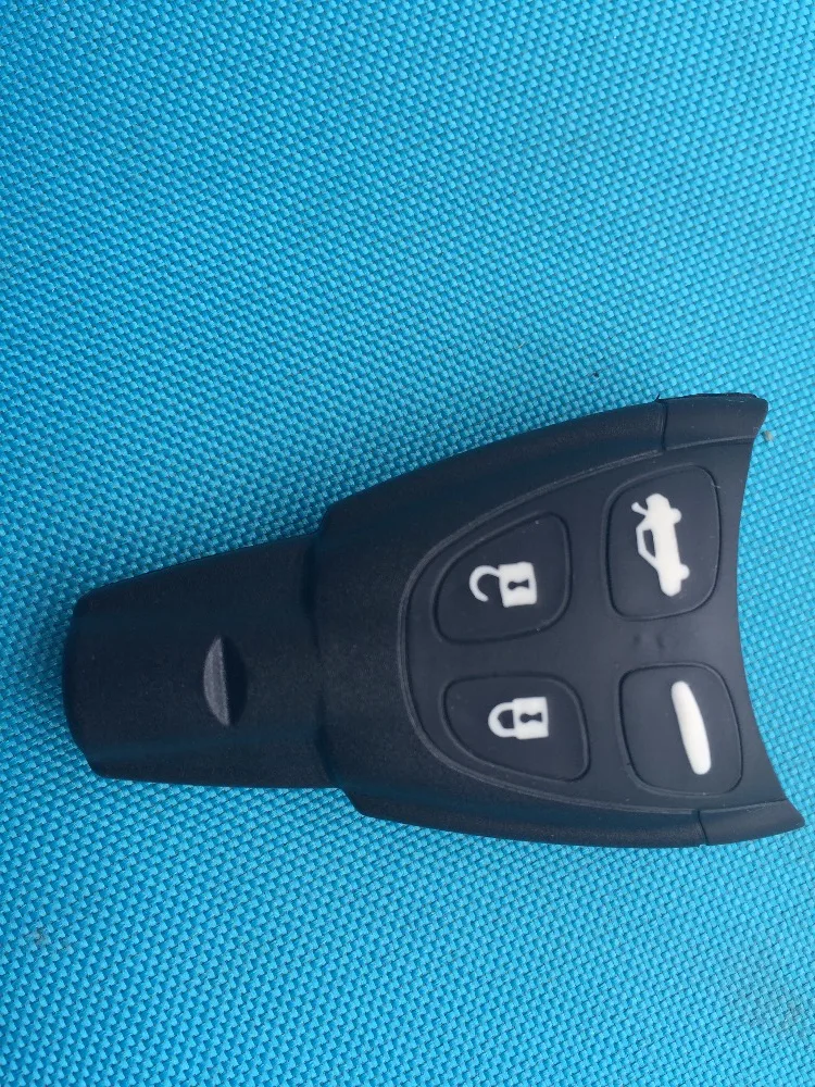 10PcsLot Replacement Key Blank Cover For SAAB 93 95 9-3 9-5 4 Buttons Car Remote Rubber FOB Case Shell No Logo Accessories Parts - купить по