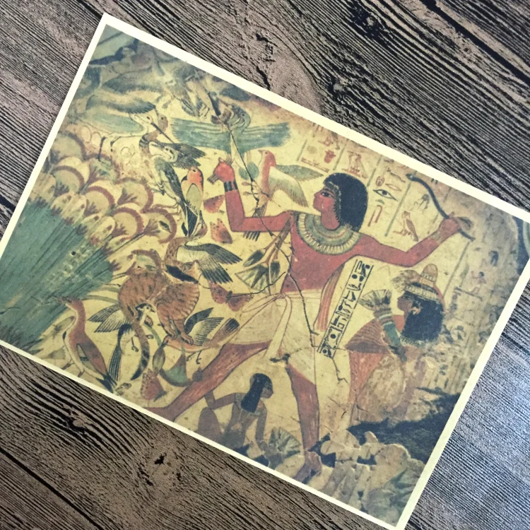 Punk Ancient Egyptian murals Vintage Poster Paint Kraft Paper Retro Cafe Living Room Wall Art Crafts Sticker 42x30cm ZNP-B159 | Дом и сад