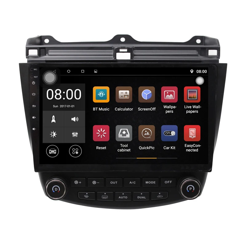 Автомобильный DVD-плеер с GPS навигационной системой Android 9 1 для Honda Accord 2003-2007
