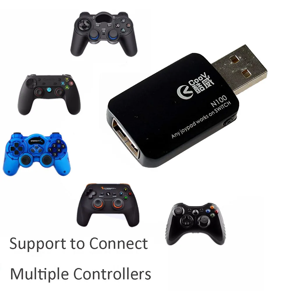 N100 для PS3/PS4/Xbox One/Xbox 360 USB usb адаптер конвертер геймпада Nintendo Switch NS проводной геймпад