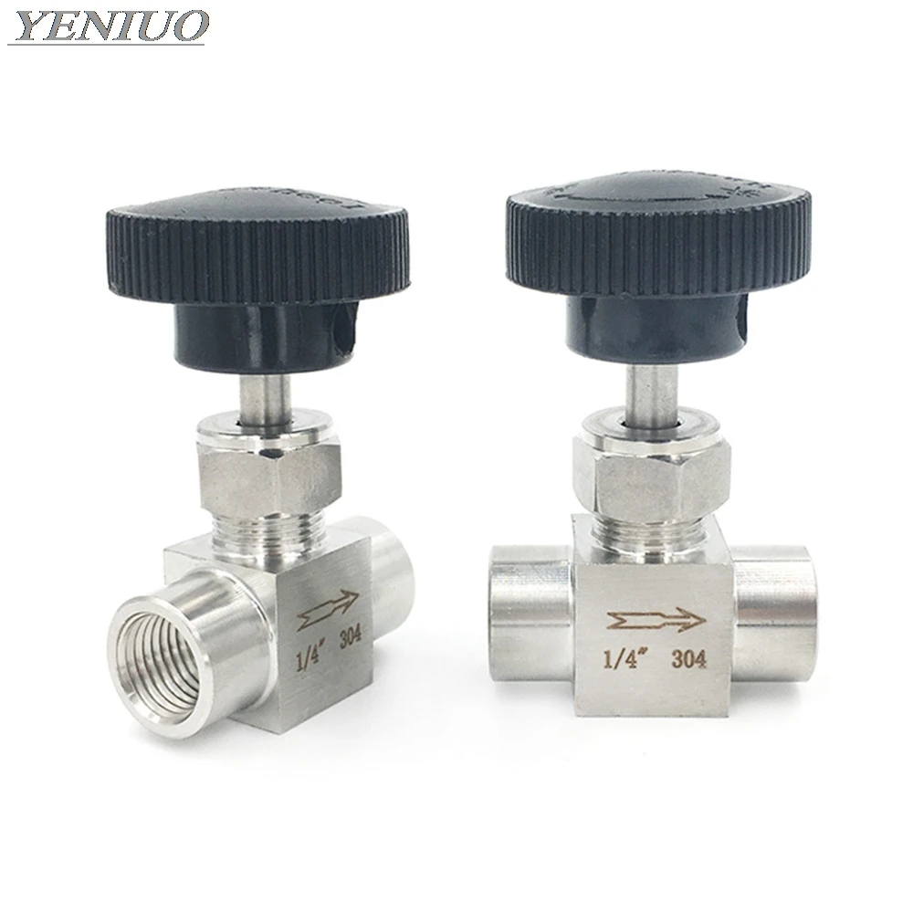 SS 304 клапан из нержавеющей стали 1/8 "1/4" 3/8 "1/2" BSP равный женский регулятор