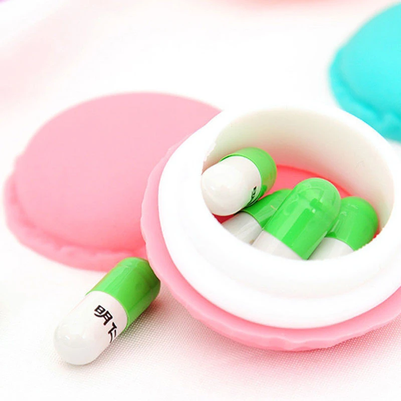 M.J.D. Портативный Карамельный цвет мини милые Macarons чехол органайзер для хранения
