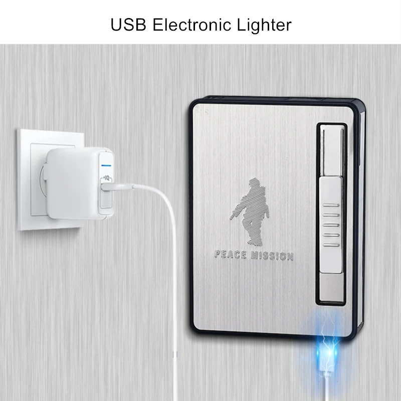 Водонепроницаемый чехол для электронного сигарета с USB портом и зажигалкой 10 шт.
