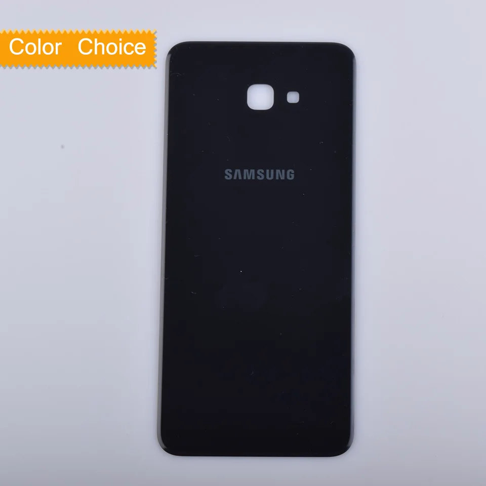 Black 10Pcs/lot For Samsung Galaxy J4+ J4 plus J415 SM-J415F SM-J415G Housing Battery Door Rear Back Cover Case j415 Chassis Shell - Color: Black