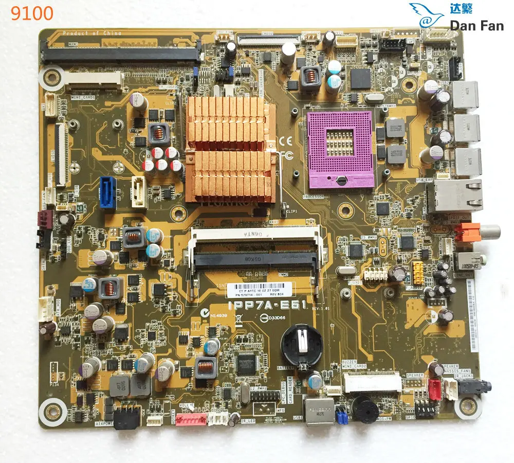 579714-001 AIO Motherboard For Touchsmart 9100 IPP7A-E61 Motherboard Mainboard 100%tested fully work