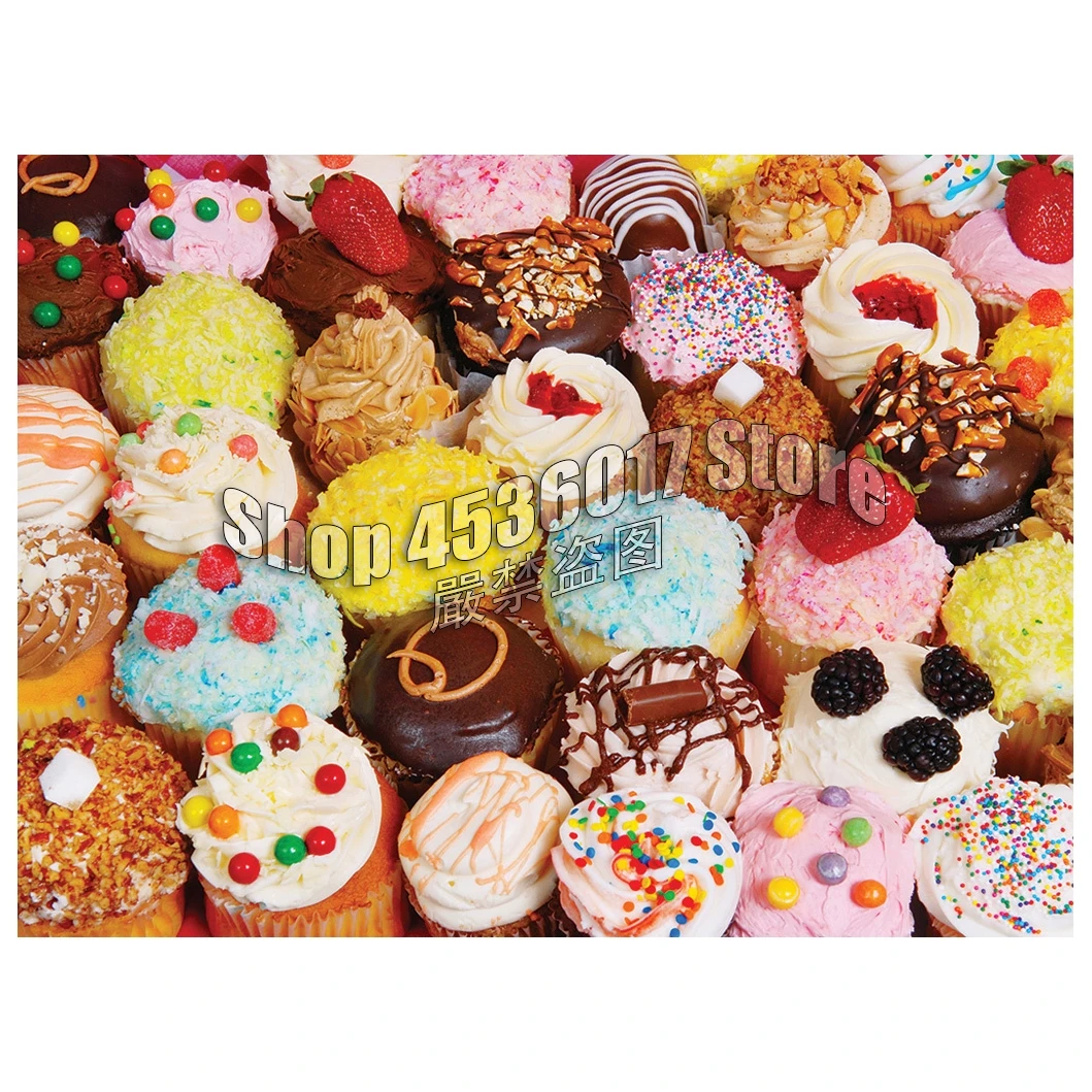 

5D Diy алмазная живопись Yummy Cupcake вышивка крестиком Настенная Наклейка Алмазная мозаика конфеты Рождественская живопись Стразы