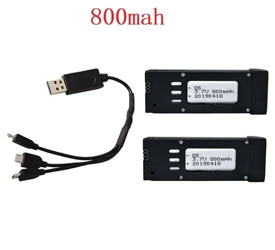 800mAh 3,7 v батарея для E58 S168 JY019 Lipo батарея RC Дрон Квадрокоптер запасные части замена перезаряжаемая батарея 3 шт - Цвет: Белый