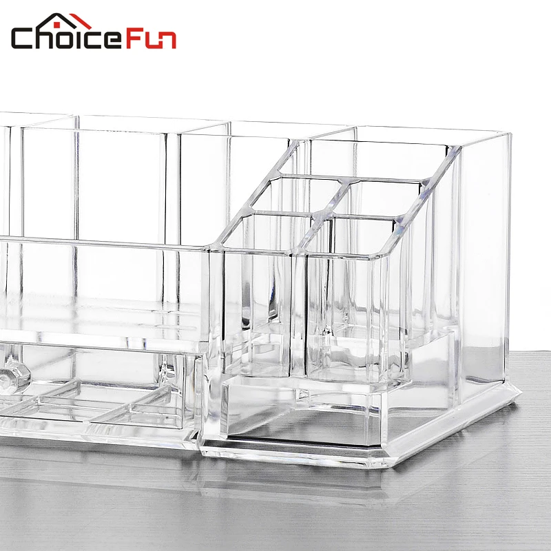 CHOICEFUN прозрачный акриловый Сделай Сам Настольный Пластиковый Акриловый ic уход за кожей духи Губная помада макияж для ногтей кисти косметический Органайзер для кистей