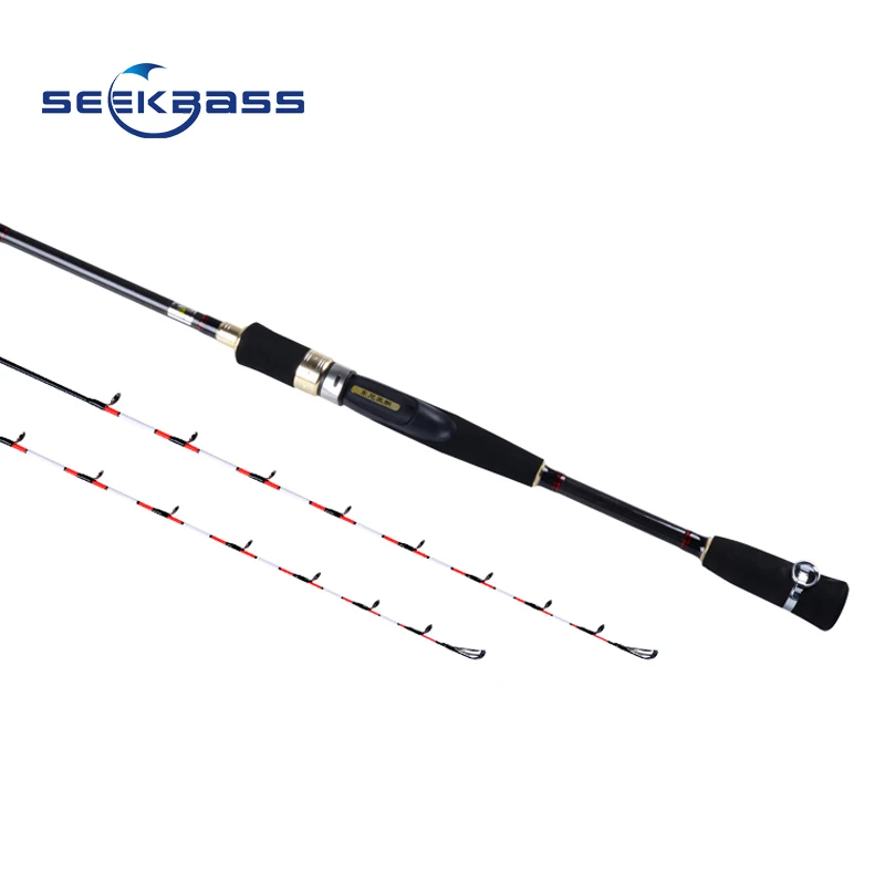 SEEKBASS 150/168cm 170/190cm new product Light Saltwater Boat Squid Fishing Rod Solid Glass Fiber Material Tip Spinning Fishing
