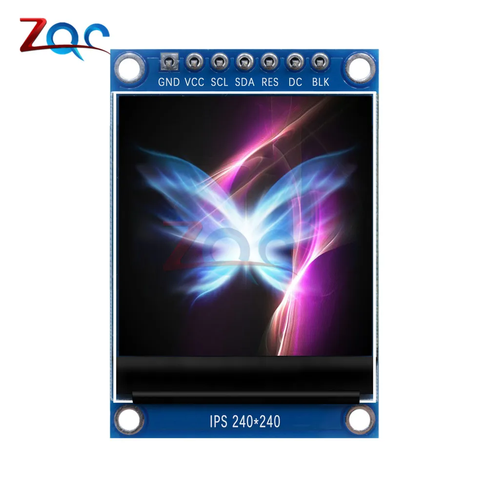 1,3 дюймов ips HD TFT ST7789 Водительская подушка безопасности 240*240 SPI Связь 3,3 V Напряжение 4-провод SPI Интерфейс полный Цвет ЖК-дисплей OLED Дисплей "сделай сам"