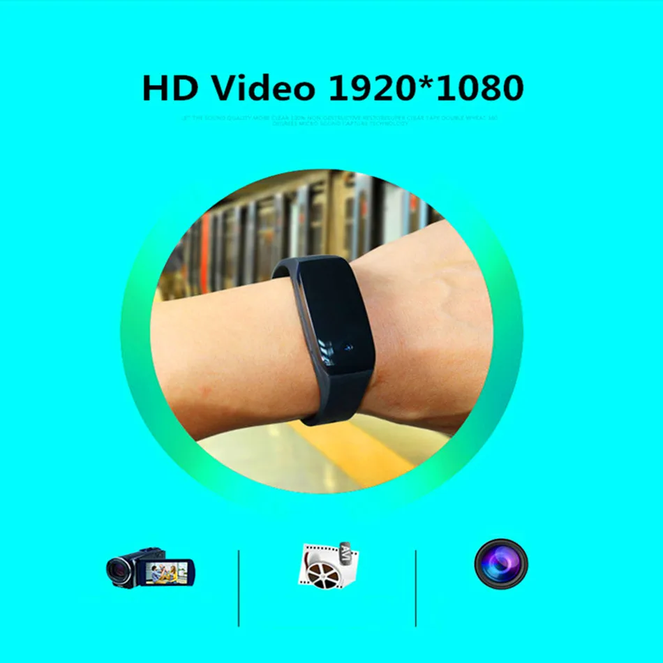 Смарт-браслет HD 1080P K18, мини-камера с объективом 14,2 миллионов пикселей, мини-видеокамера, браслет, смарт-браслет, микро-камера