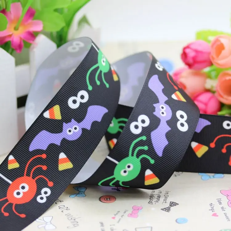 1 5 ''Бесплатная доставка Хэллоуин арбуз печатных grosgrain ленты головной убор