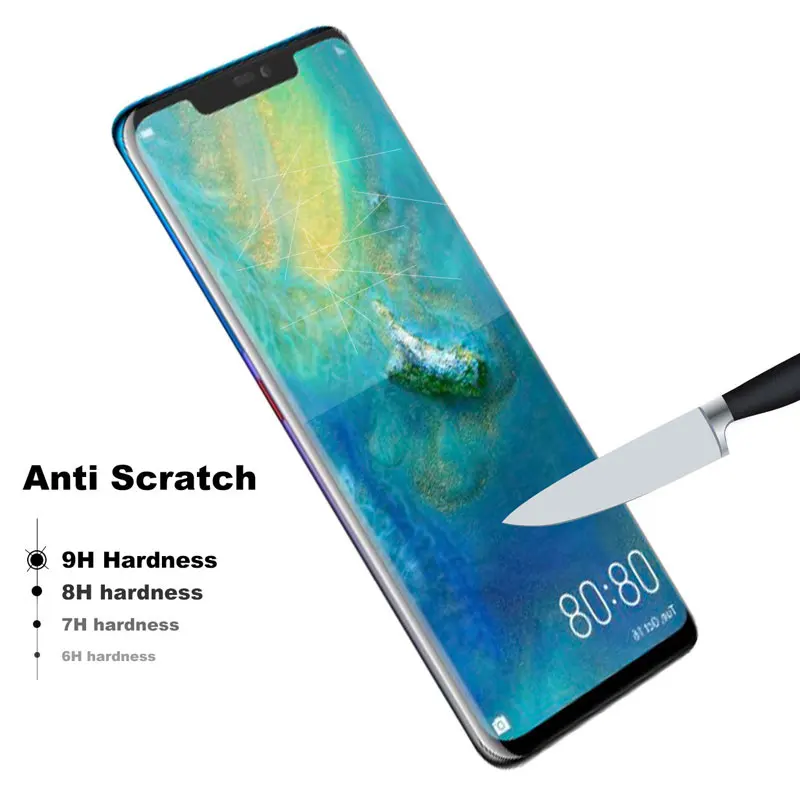 20D Tempered Glass For Huawei Mate 20 Pro 30 Lite Full Glue Cover Protective P20 P30 Screen Protector Film | Мобильные телефоны и