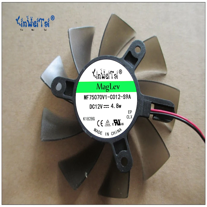 Сменный вентилятор для видеокарты VAG 75 мм, 43 мм, 2Pin, 0.35A, PLA08015S12HH, 256 дюймов, видеокарта/графический процессор Coolin