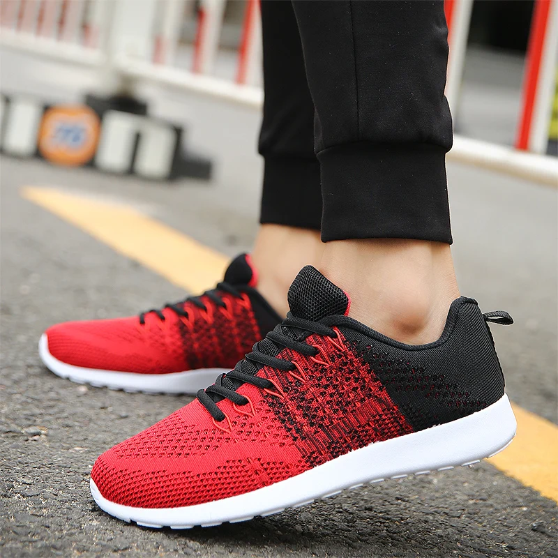 2018 New Men Fall Fly Net Surface Shoes Korean Version of Trend Men's Lightweight Breathable Sneakers Outdoor Loafers 5 | Обувь