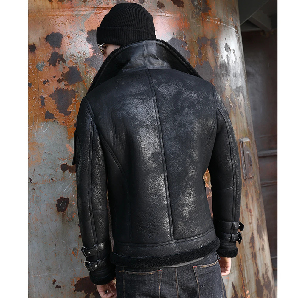 LUHAYESA модная теплая меховая одежда мужская зимняя куртка из натурального меха