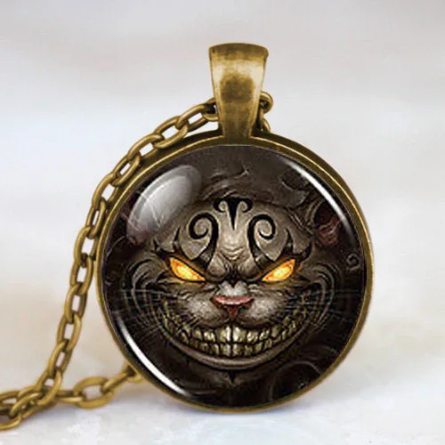Новинка Алиса в стране чудес Чеширский кот модное ожерелье 1 шт./лот латунная