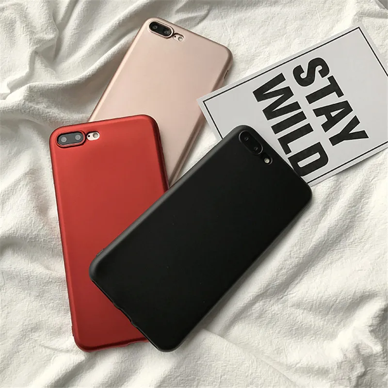 Роскошные ультра тонкий противоударный чехол для iPhone 8 6s 7 плюс покрытие ТПУ Броня