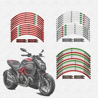 high quality motorcycle wheel decals waterproof reflective stickers rim stripes for ducati diavel ducatidiavel