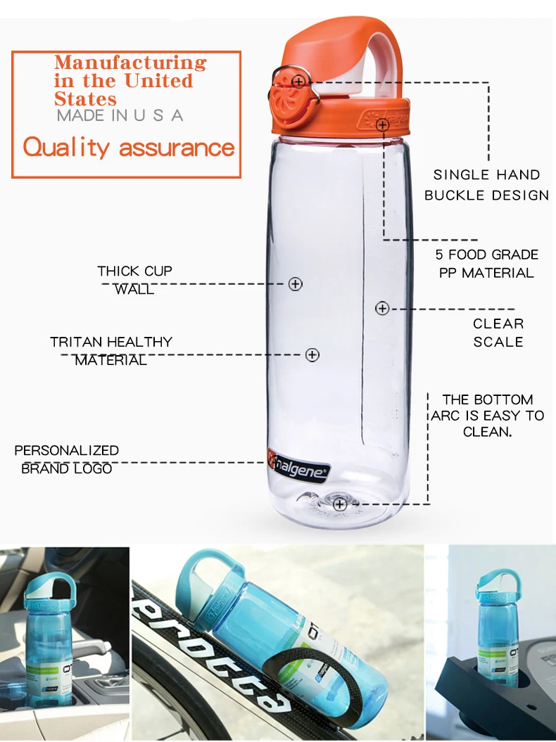 Nalgene портативная 700 мл пластиковая водная напольная чашка креативный спортивный чайник герметичная космическая чашка бизнес-подарок походная бутылка для воды
