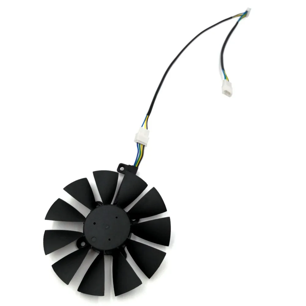 Подлинный everflow T129215SU Замена Графический вентилятор для видеокарты ASUS ROG strix GTX1070Ti GTX1060 GTX1050Ti RX560 RX570 RX580