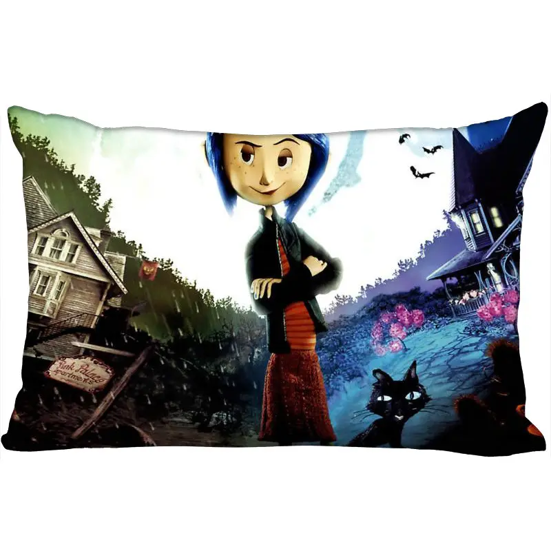 ShunQian Custom Coraline горячая распродажа Новое поступление прямоугольная декоративная Свадебные наволочки мягкая не выцветает наволочка индивидуальный подарок - Цвет: Pillow Case