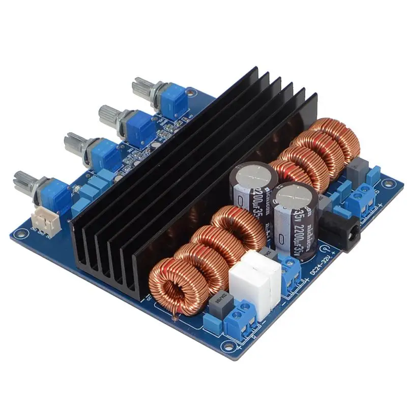 TDA7498 2 1 DC24V 32V класса D 3 канала 200 Вт + 100 W цифровой усилитель плата бесплатная