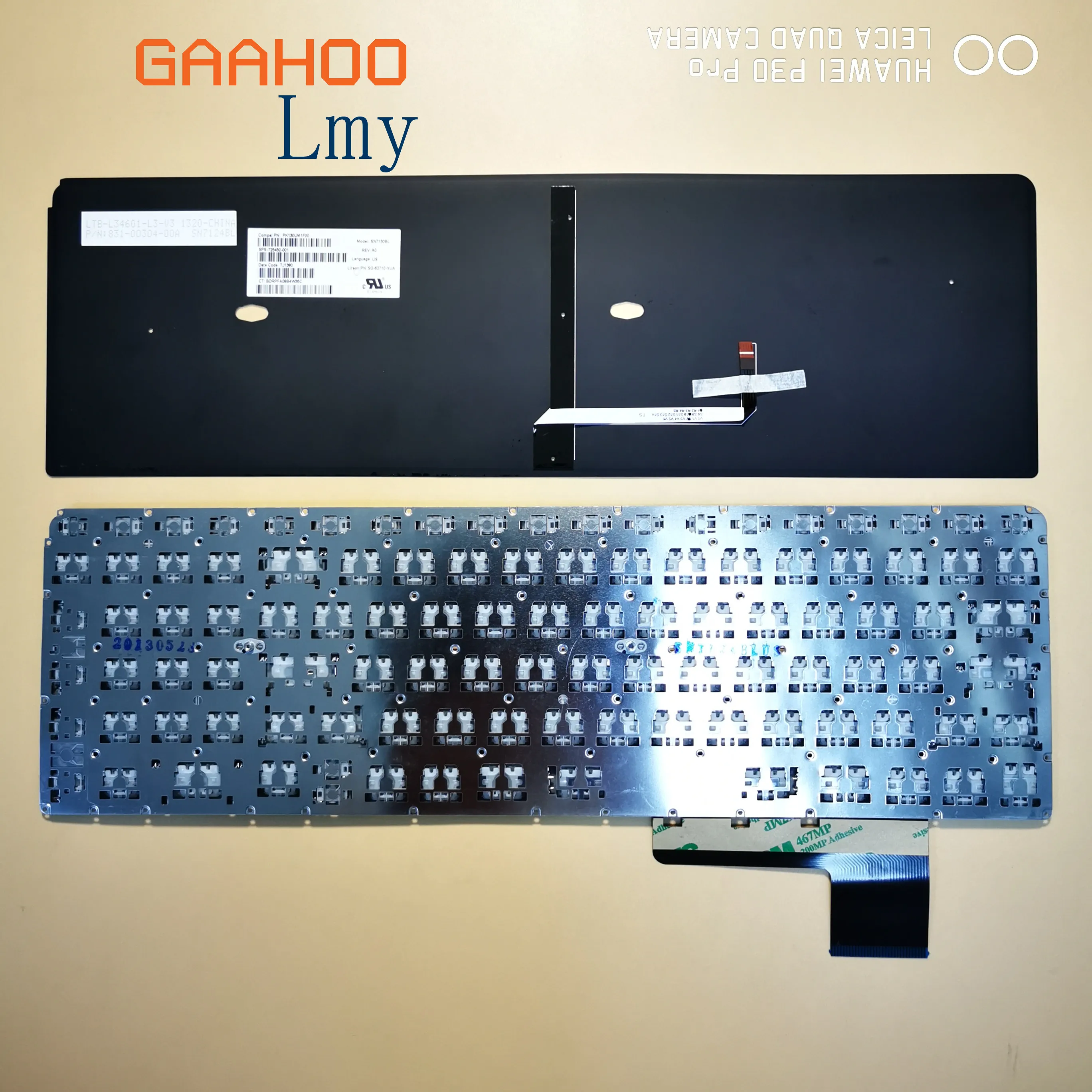 

US Keyboard for HP Envy M6-K000 M6-K100 M6-K001 M6-k012dx M6-k010dx M6-k015dx M6-k054ca Backlit Keyboard W/o Frame Black