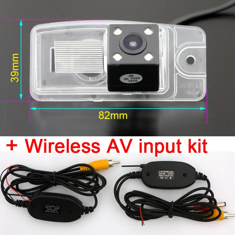 wireless AV input Автомобильное Резервное копирование от видения заднего вида парковки беспроводной автомобильный монитор камера для Nissan X-Trail X Trail Xtrail T32 - Название цвета: wireless AV input