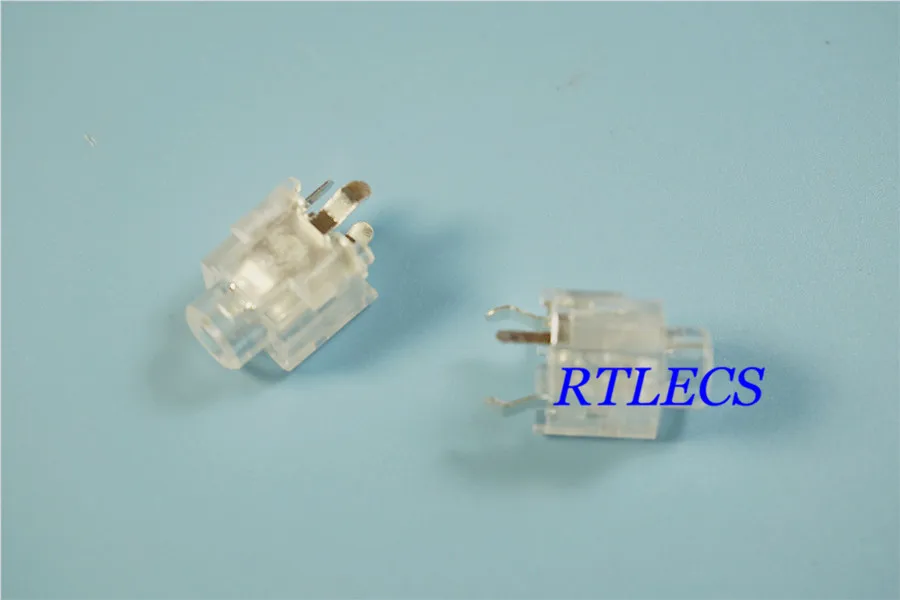 10 шт. прозрачный корпус 1/8 дюйма телефонный разъем стерео 3 5 мм TRS 3-контактный