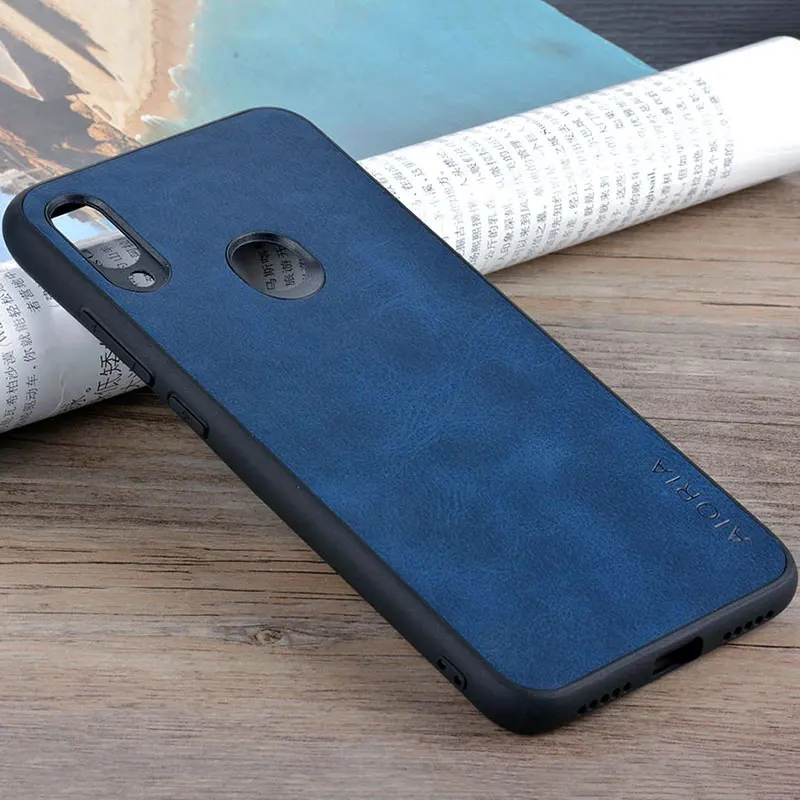 dark blue Чехол для xiaomi redmi note 7 pro роскошный винтажный кожаный чехол для телефона для xiaomi redmi note 7 Чехол funda чехол в деловом стиле - Цвет: dark blue