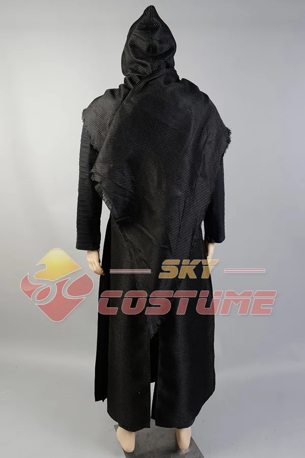 Звезда Кайло Рен Wars Csplay равномерное плащ пальто с мехом весь комплект на Хэллоуин