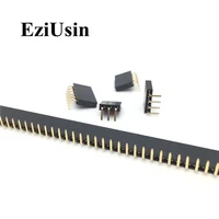 2 54mm ra single row female 240p pcb board right angle pin header socket connector pinheader 1234568102040pin