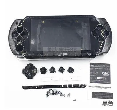 Чехол для psp 1000 чехол с кнопками для psp 1000 psp 1000 - Цвет: Black
