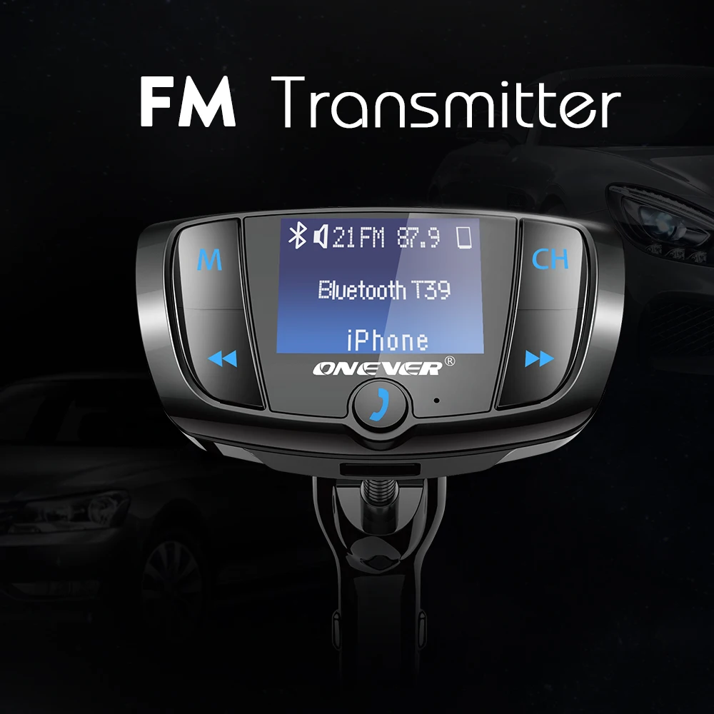 Bluetooth fm передатчик с быстрой зарядкой 3 0 Автомобильное зарядное устройство