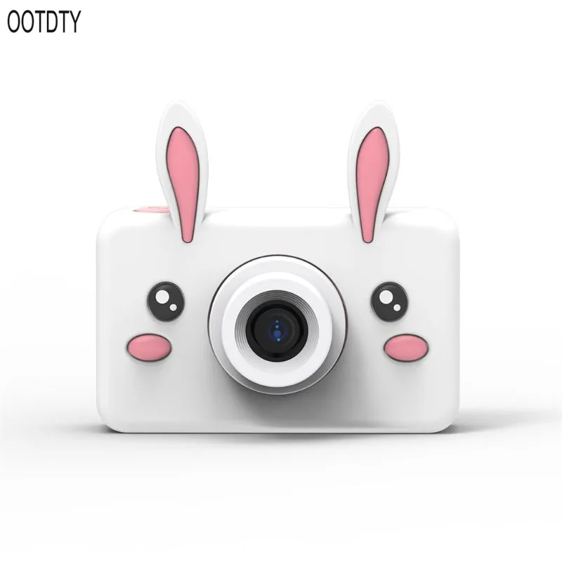 G OOTDTY мультфильм Животные Детская Цифровая камера 2 дюйма экран HD 8MP силиконовый мягкий чехол 32g Micro SD карта подарок на день рождения - Цвет: G