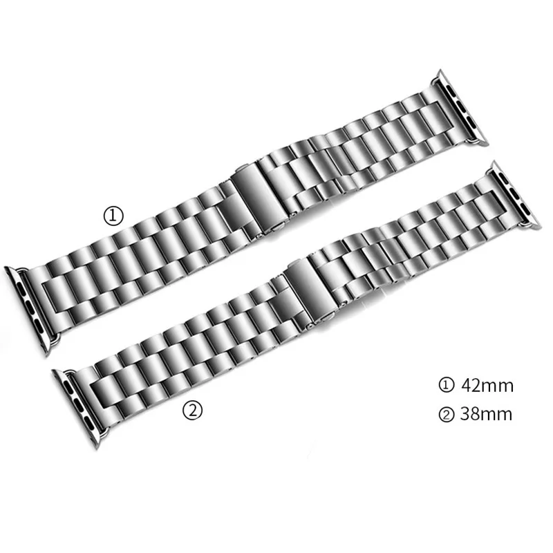 Браслет BUMVOR из нержавеющей стали для apple watch band 42 мм/38 мм/44 мм/40 звеньев браслет