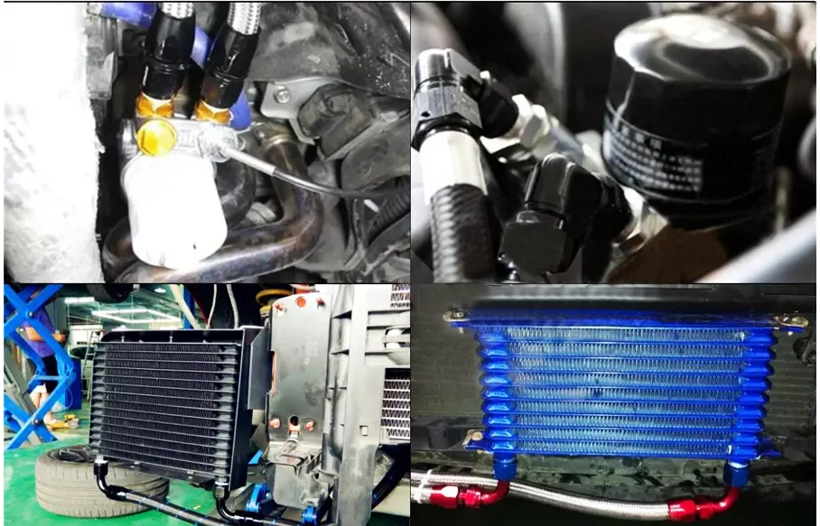 WLR RACING Универсальный 7 ряд 10AN алюминиевый двигатель трансмиссия An10 Масляный