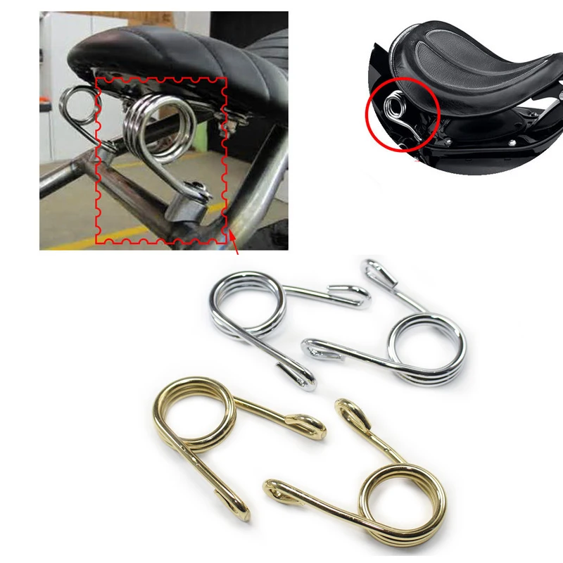 Motorcycle Parts Chrome/Gold Custom Torsion Solo Seat Spring For Chopper Bobber Sportster |