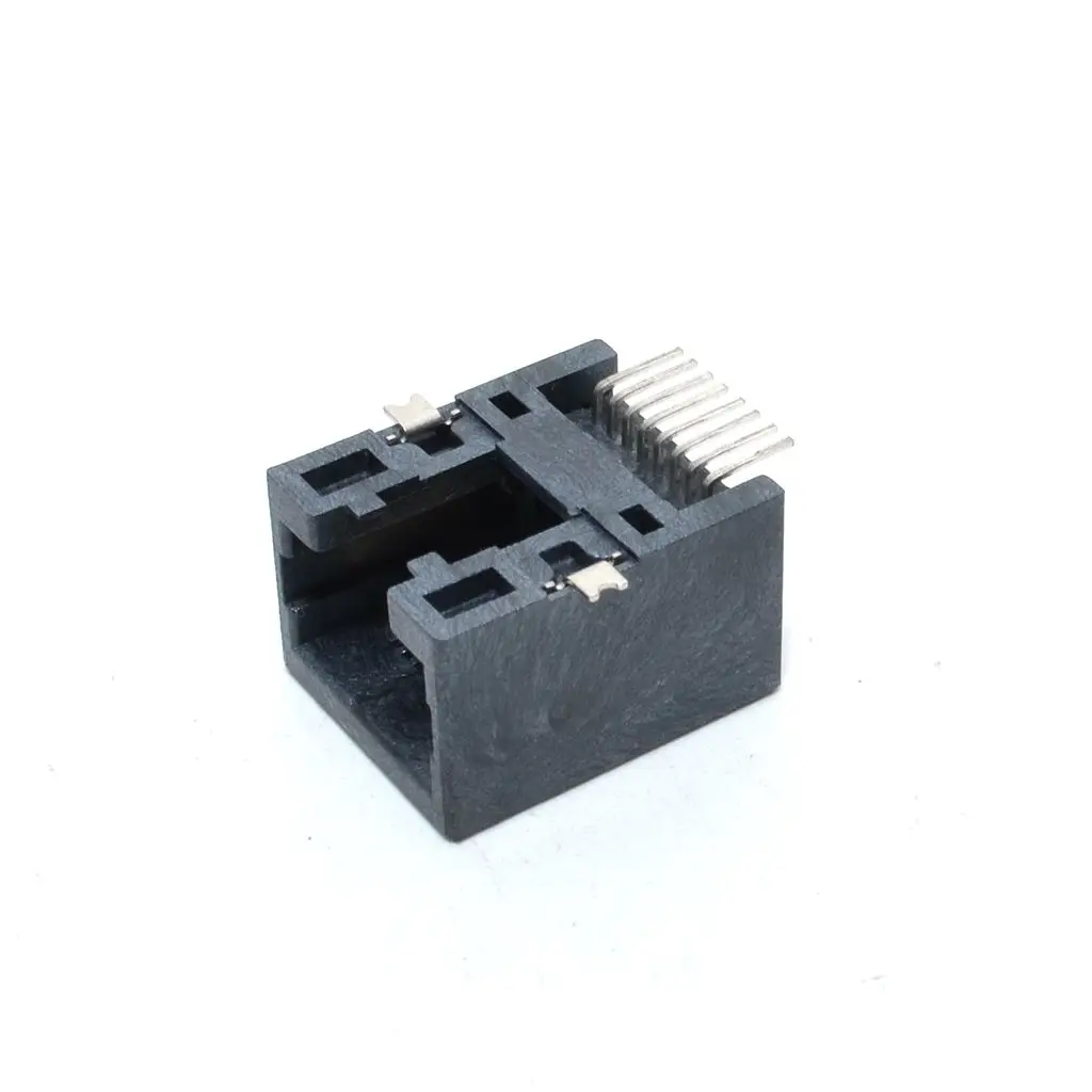 

50 шт. 8P8C черный 90 градусов RJ45 wifi адаптер один порт RJ45 разъем