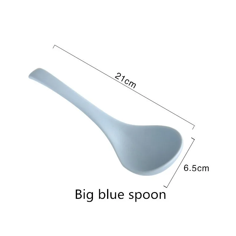 Big blue spoon Однотонные миски в скандинавском стиле, наборы керамических тарелок и тарелок, обеденные тарелки белого и синего цвета, поднос для еды, домашний подарок AKUHOME - Цвет: Big blue spoon