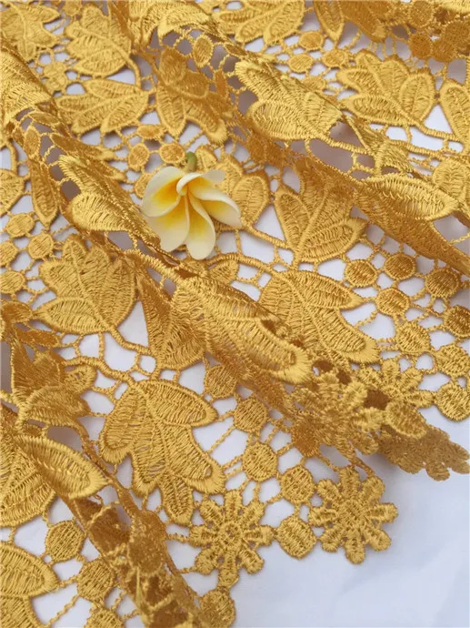 Высококачественный Африканский шнур гипюровая кружевная ткань 2017 вышитые