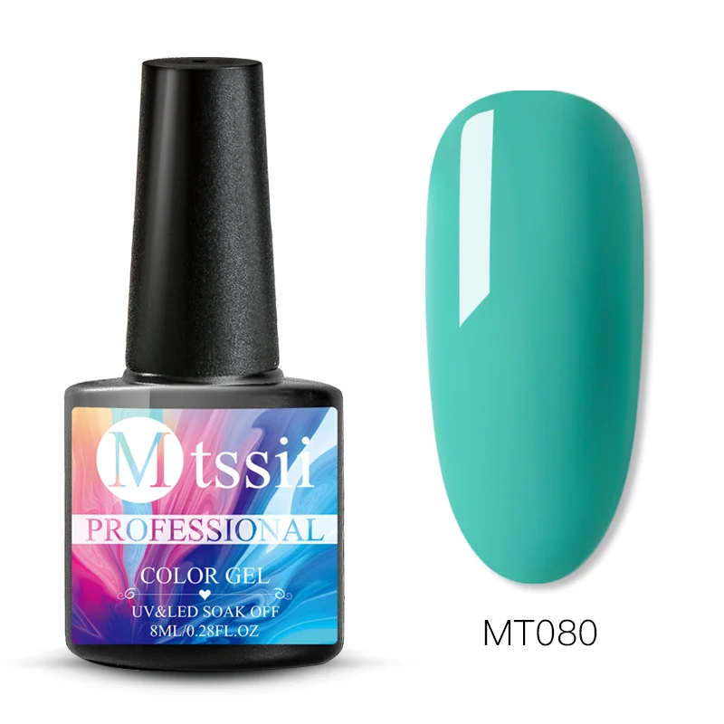 BS01497 Mtssii 255, Одноцветный дизайн ногтей, замачиваемый блестящий гель для краски, УФ светодиодный цветной лак для краски, Гель-лак для ногтей, маникюрный лак - Цвет: BS01497