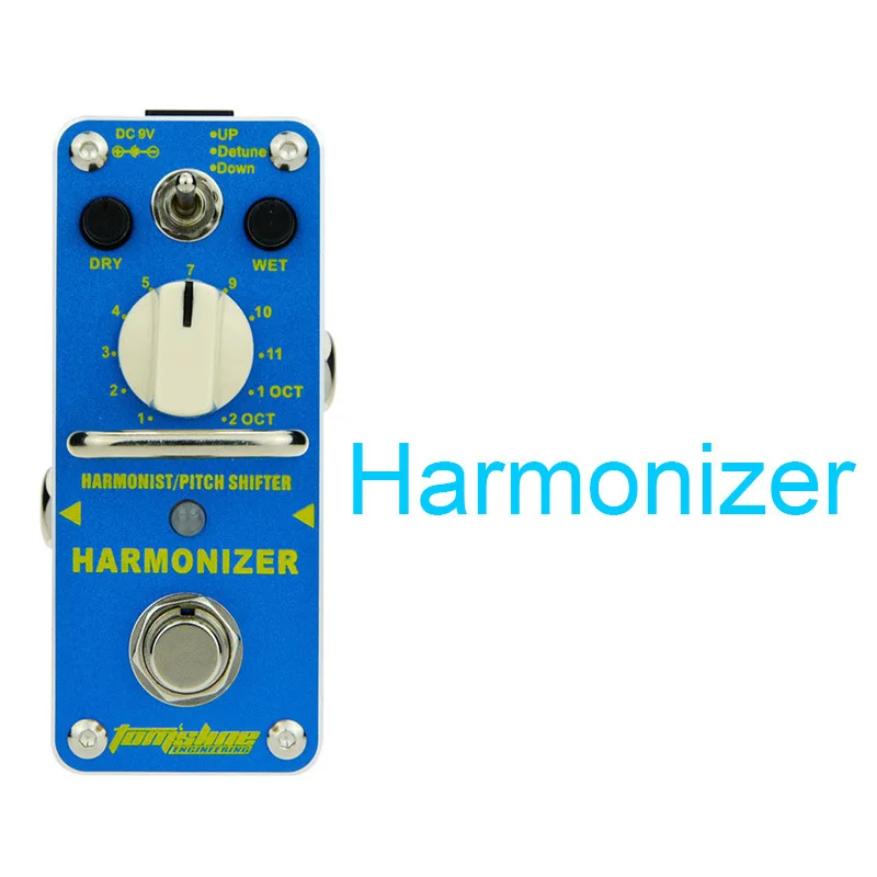 Tomsline Гитары эффект мини педали один эффекты тюнер хора Overdrive Booster Fuzz d.i эхо реверберации Wah равных сжатия педаль - Цвет: Harmonizer